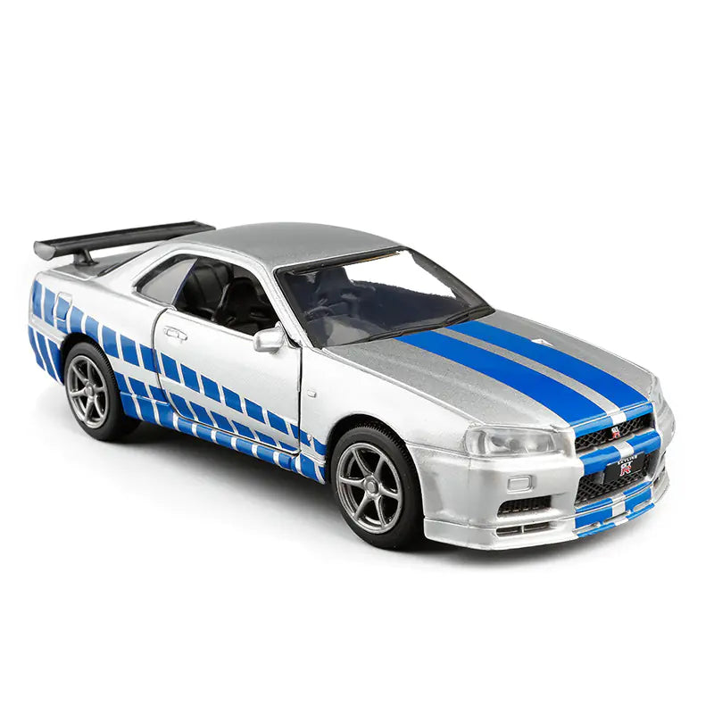 R34 Metal Racer - Alloy Replica Toy Car