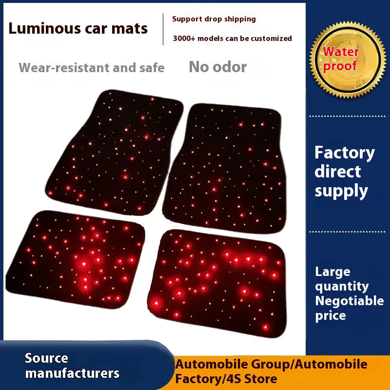 Floral Glow Car Mat